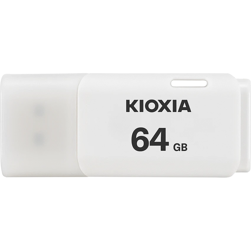 Kioxia TransMemory U202 64GB USB 2.0 Type-A Flash Drive (White) | LU202W064GG4