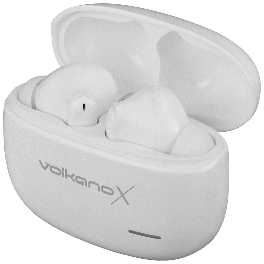 VolkanoX VXT200S Hybrid ANC TWS Earphones - White | VKX-1119-WT