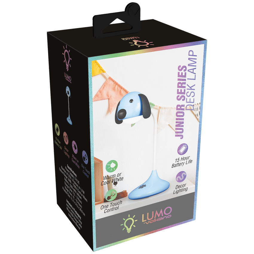 Lumo Neon Series LED Desk Lamp - Blue Dog | VK-50007-BL