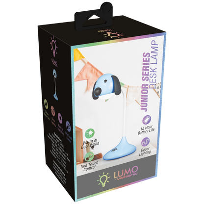 Lumo Neon Series LED Desk Lamp - Blue Dog | VK-50007-BL