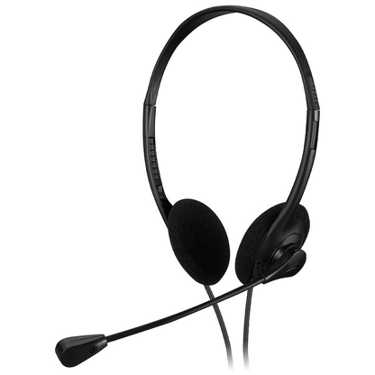 Volkano Chat 2 Stereo Headset with Boom Microphone | VK-20151-BK
