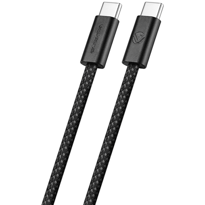 Volkano Weave Series 60w USB C to USB C 1.2m-Black | VK-30260-BK