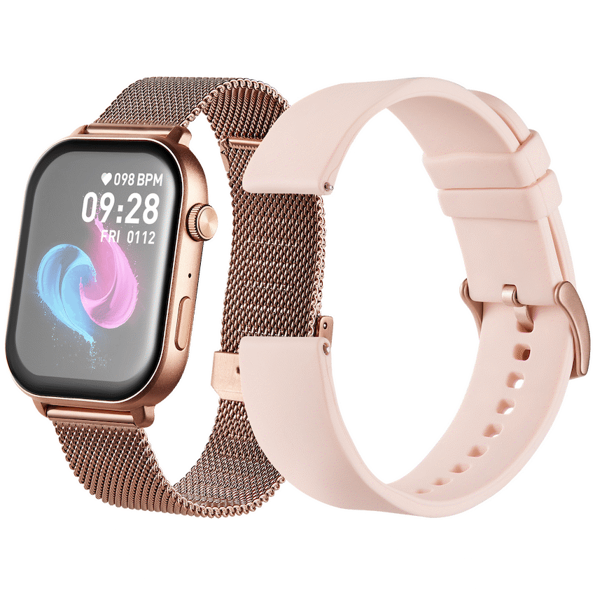 Volkano Trinity Series Smartwatch with Metal Mesh Strap - Gold | VK-5097-GD