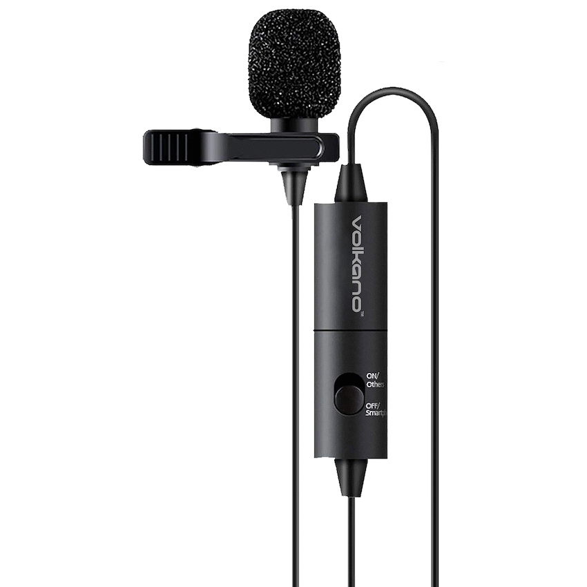 Volkano Clip Pro Series 3.5mm Microphone | VK-6508-BK