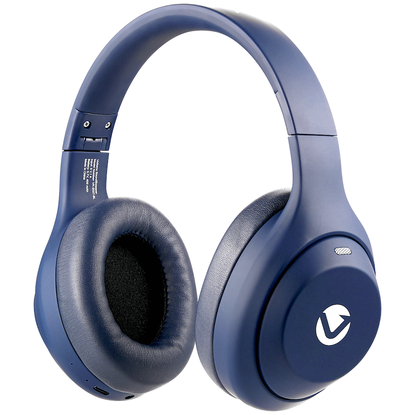 Volkano SoundSweeper Series Active Noise Cancelling bluetooth Headphones - Blue | VK-2027-BL