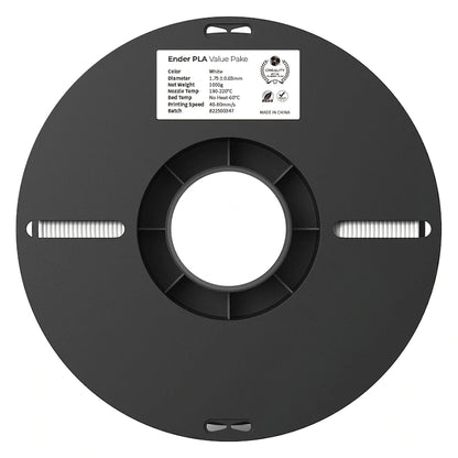 Creality 1.75mm Ender-PLA Filament Value Pack - Black 1Kg + White 1Kg | 3301010337