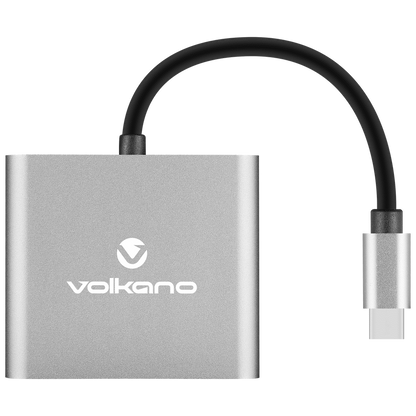 Volkano Expand series 3-in-1 Type-C Hub | VK-20233-BK