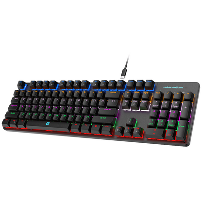 Volkano Gaming Phantom X1 Wired Mechanical keyboard with RGB lighting | VG-208-BK