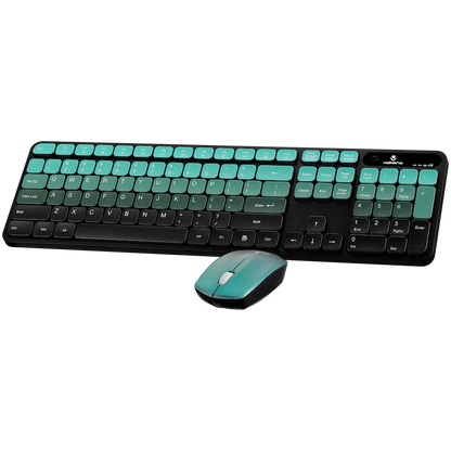 Volkano Prism Series Bluetooth Wireless Keyboard and Mouse - Teal | VK-20248-TL