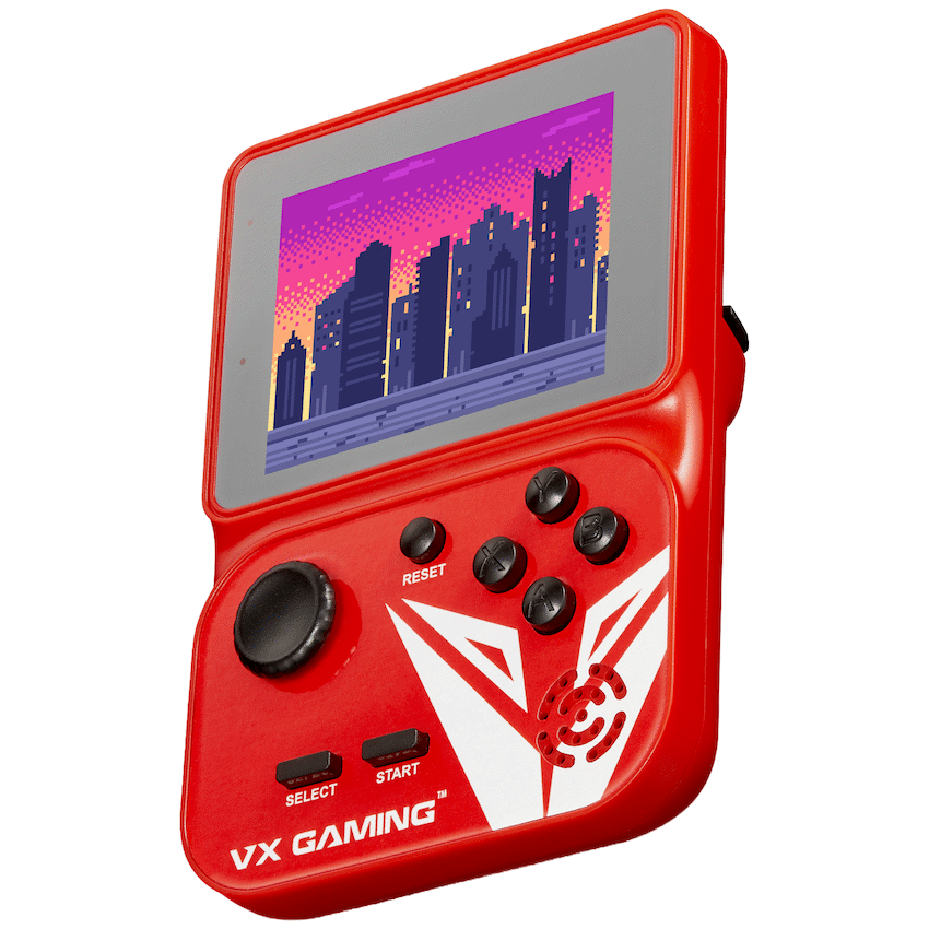 VX Gaming Nostalgia Series Handheld Retro Game Station with 4gb Micro SD - Red | VX-161-RD
