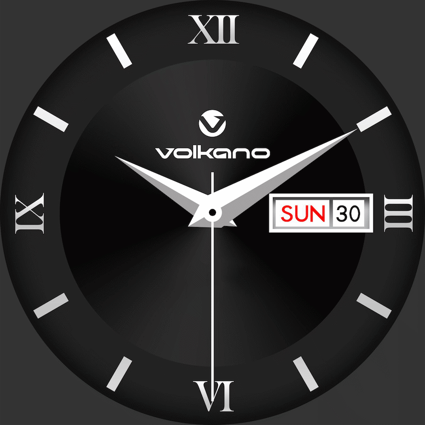 Volkano Forte Series Smart Watch with Leatherette Strap | VK-5086-BK