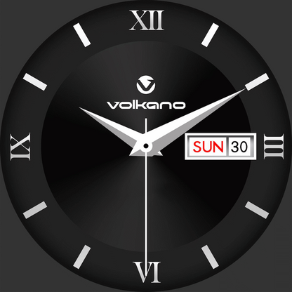 Volkano Forte Series Smart Watch with Leatherette Strap | VK-5086-BK