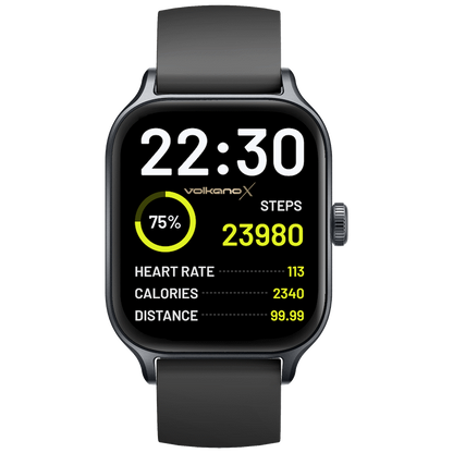 VolkanoX Kronis Series GPS Smartwatch - Black | VKX-5025-BK