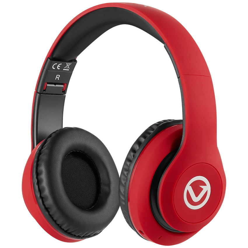 Volkano Impulse Series Bluetooth Headphones - Red | VB-VH101-RD