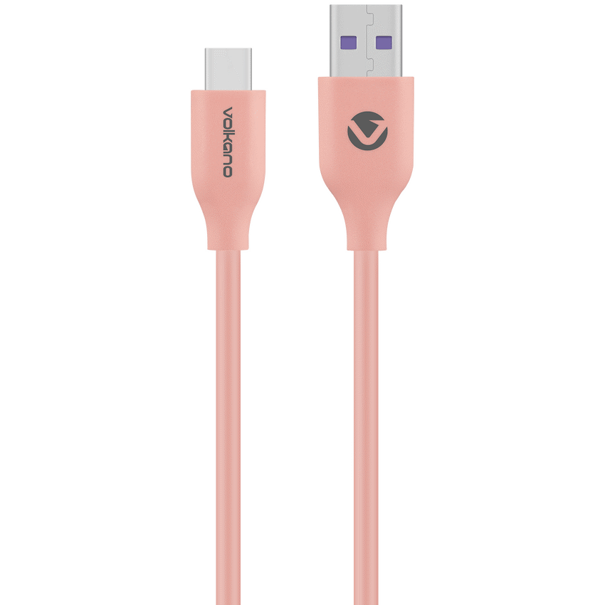 Volkano Flexi Series USB to Type-C 1.5m 30w - Pink | VK-20263-PK