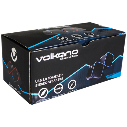 Volkano Diamond Series USB Speaker - Blue | VB-702-BLUE