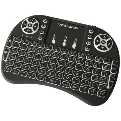Volkano Control Series Smart TV Remote Control Keyboard and Trackpad | VK-20038-BK
