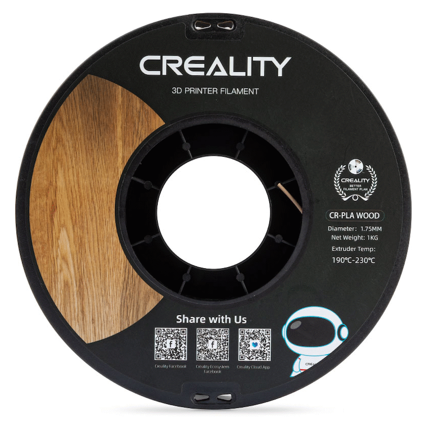 Creality 1.75mm PLA Wood Filament - White Pine 1Kg | 3301130001