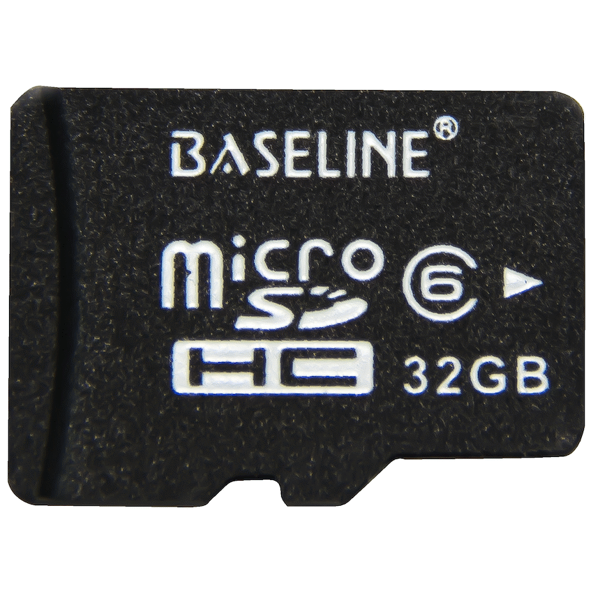 Baseline 32GB MicroSDHC Class 10 Memory Card with SD Adapter | BLRP-MC32GB