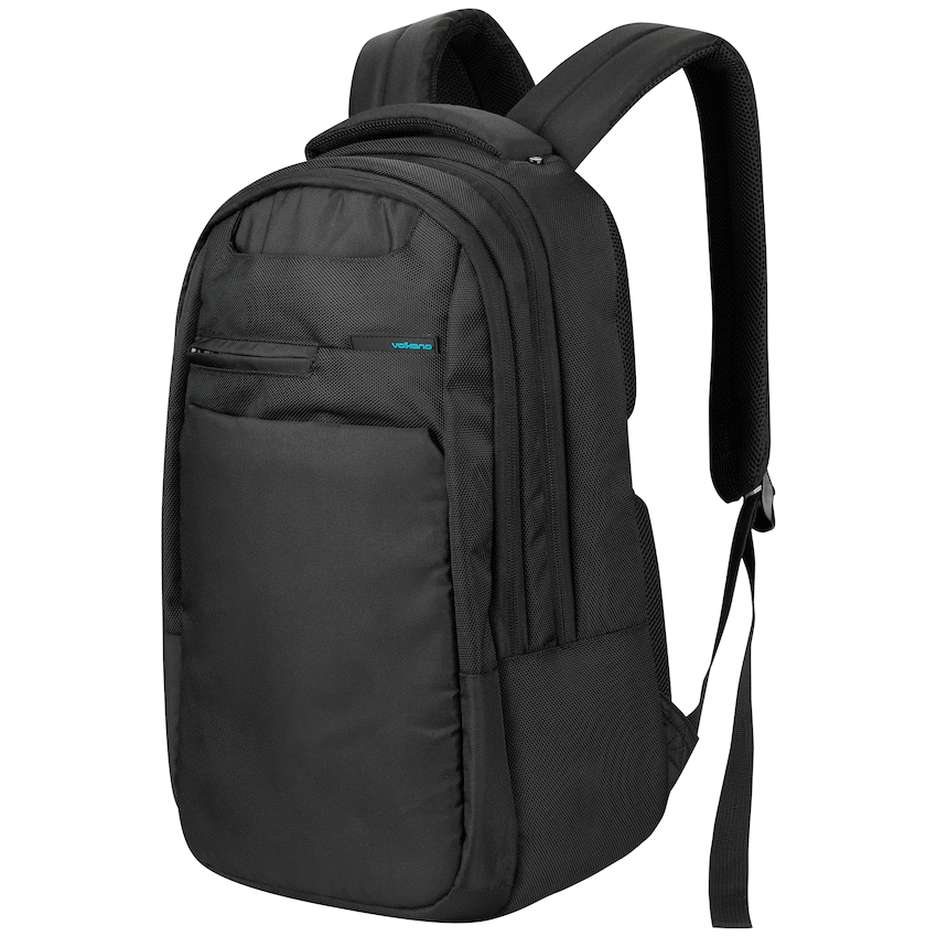 Volkano Suave 15.6" Laptop Backpack - Black/Turquoise | VK-7117-BKTQ
