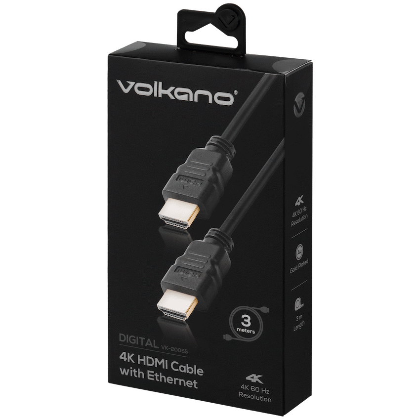 Volkano Digital series 4K HDMI Cable 3M | VK-20055-BK[V2]