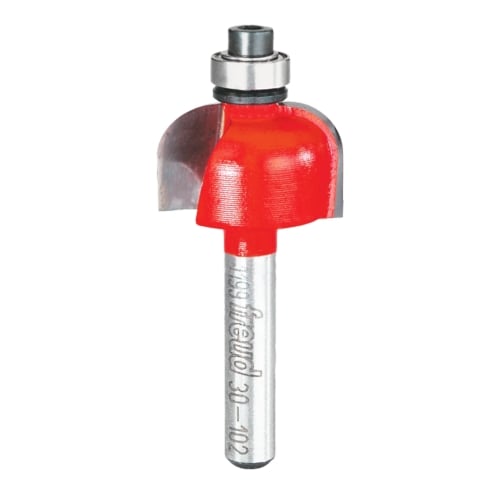 Freud Cove Router Bit, D-31.75mm x h-12.7mm x H-55.2mm x C-12.7mm x R-9.5mm x A-1/4" | 30-10425P