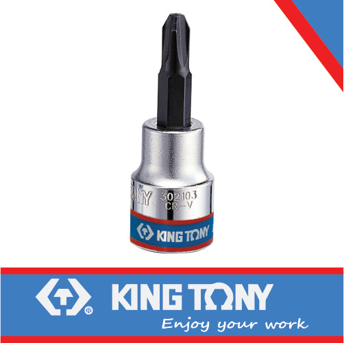 KING TONY SOCKET BIT 3/8" PHILLIPS #2 X 50MM | 302102