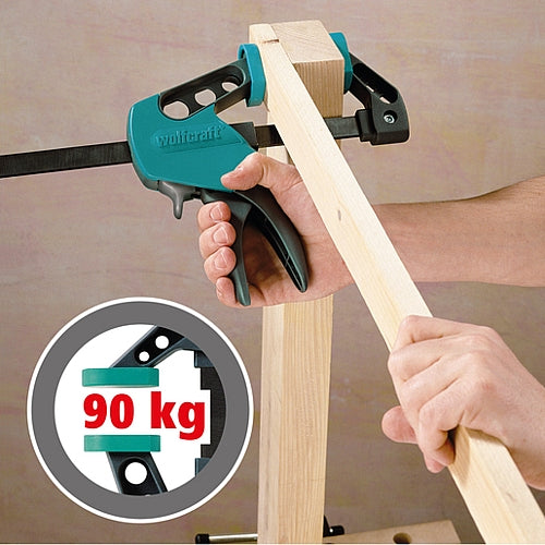 Wolfcraft EASY One-Hand Clamp 75-500 | 3023000