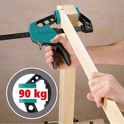 Wolfcraft EASY One-Hand Clamp 75-500 | 3023000