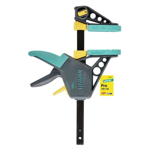 Wolfcraft 1 EHZ PRO One-Hand Clamp 100-150 | 3030000