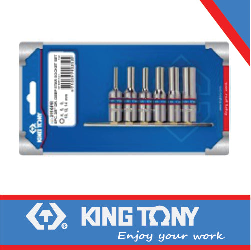 KING TONY SOC SET 3/8" FEMALE TORX DEEP E4 E14 6PC | 3116PR