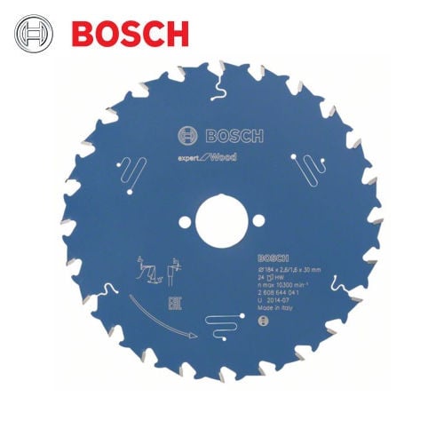 Bosch - C/Saw Blade Expert for Wood Ø184MM X K2.6MM X B30MM X 24T | 2608644041