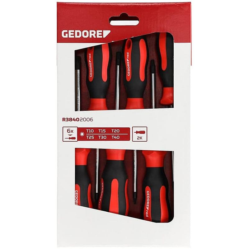 Gedore 6Pc Screwdriver Set TX, T10-T40 (R38402006) | 3301272