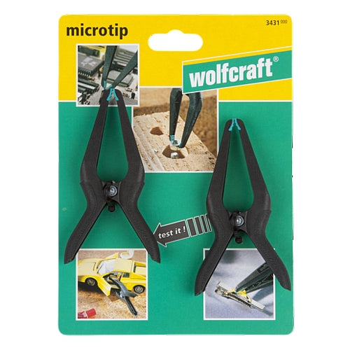 Wolfcraft 2 Piece Microtip Spring Clamps, 60mm | 3431000