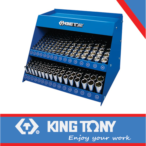 KING TONY SOCKET SHELVE COMPLETE 3/8" 268 PC | 3568MR