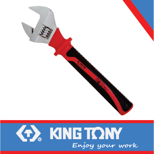 KING TONY VDE INSULATED ADJUSTABLE WRENCH 250MM | 3611VE 10