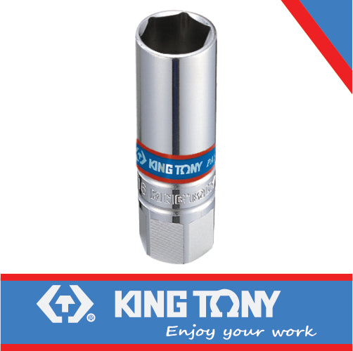KING TONY SOCKET SPARK PLUG RUBBER 3/8" X 16MM 6P | 363516M