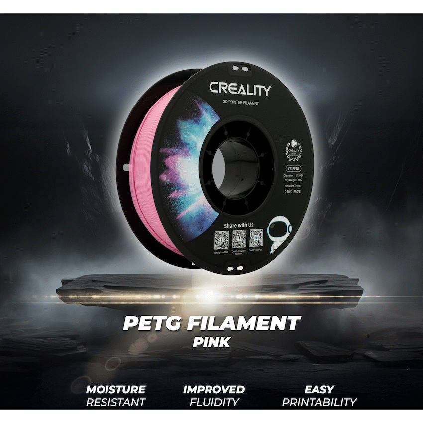Creality 1.75mm PETG Filament - Pink 1Kg | 3301030048