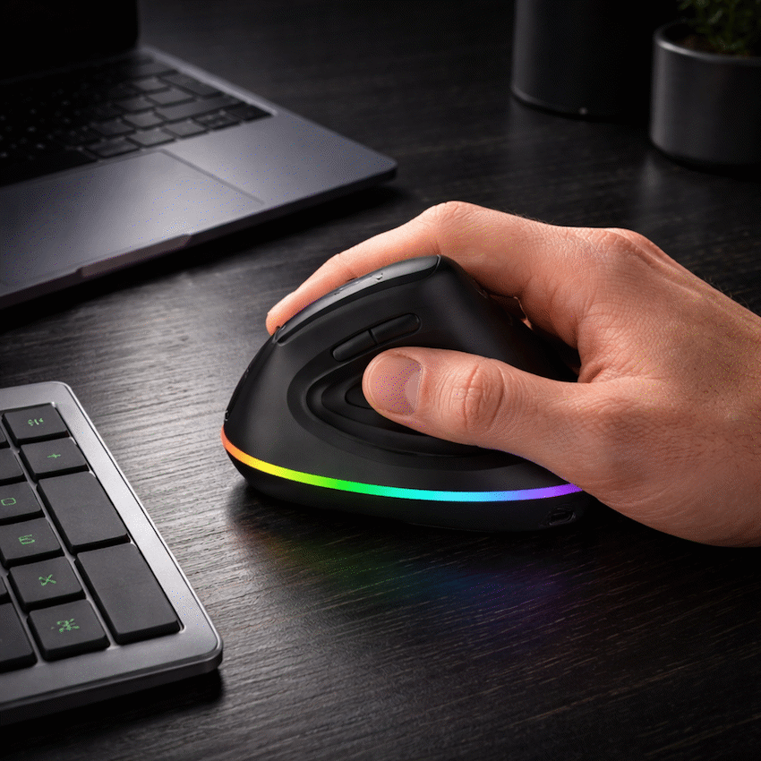 VolkanoX Aether Series Wireless Mouse With RGB | VKX-216-BK