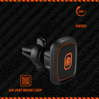 Rugged by Volkano Magnetic Car Air Vent Phone Holder | VK-4101-BK