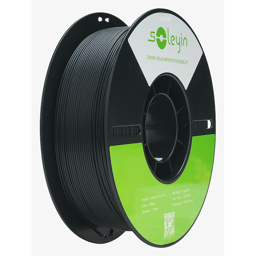 Creality 1.75mm Soleyin Ultra PLA Matte Filament - Black 1Kg | 3301010513