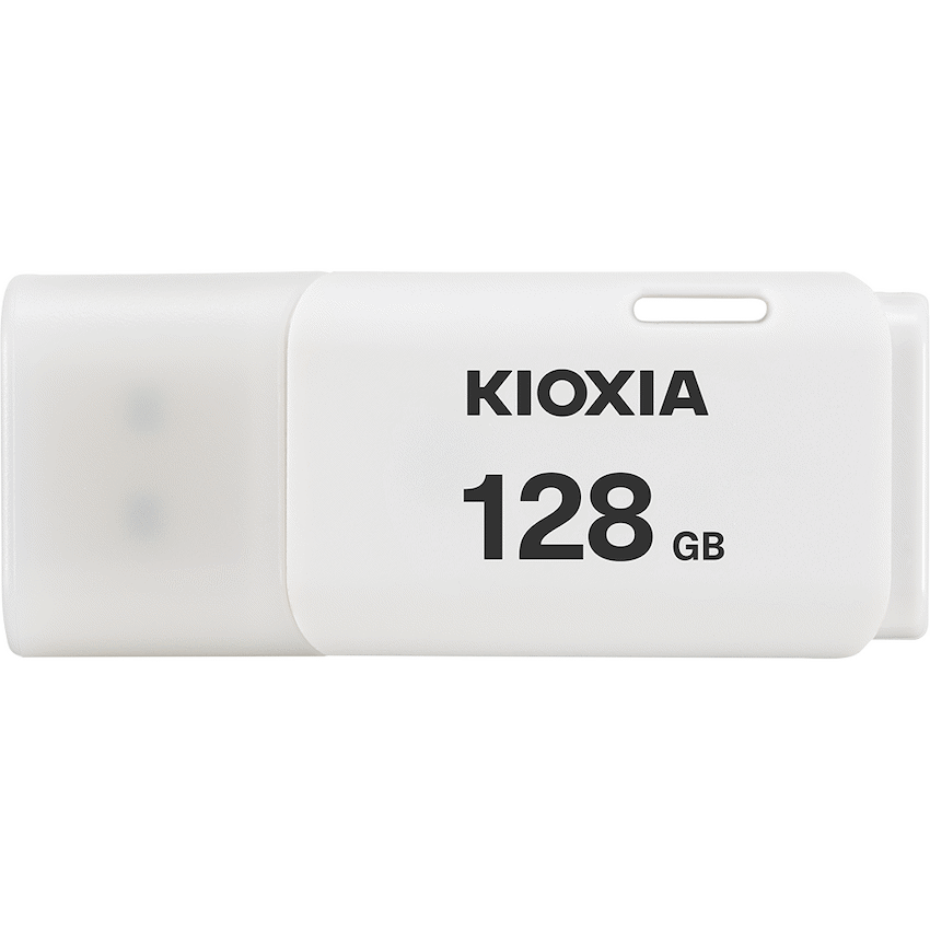 Kioxia TransMemory U202 128GB USB 2.0 Type-A Flash Drive (White) | LU202W128GG4