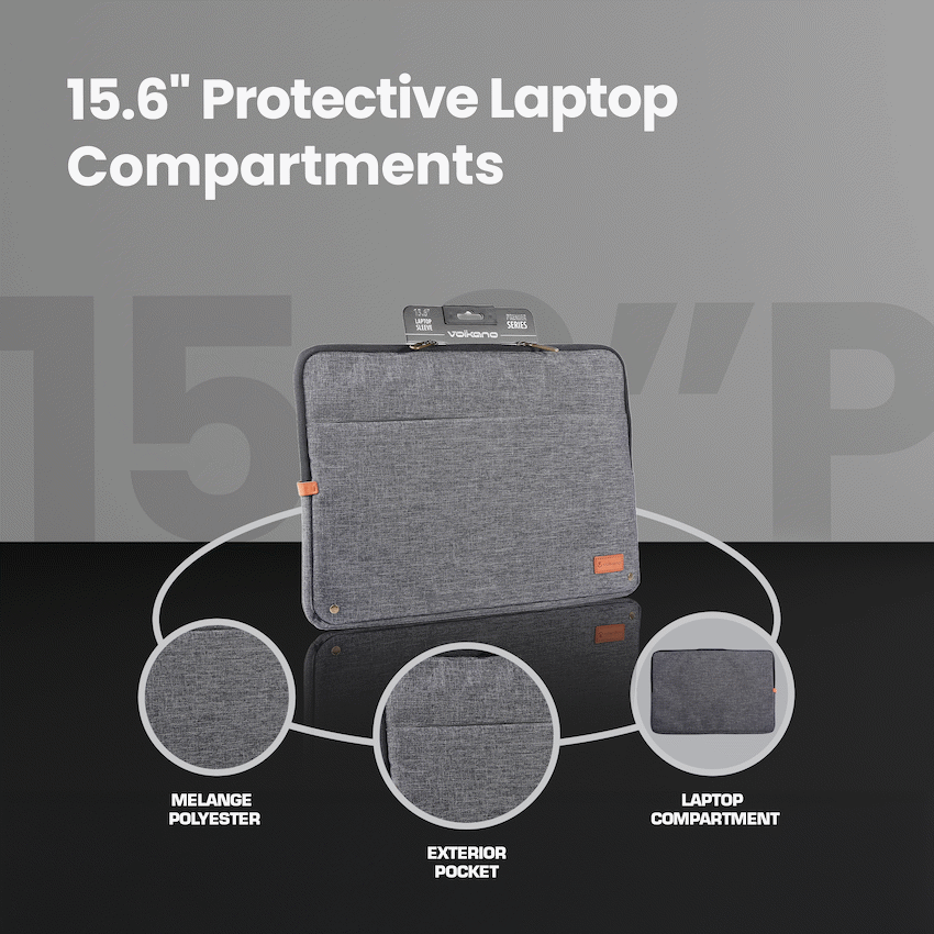 Volkano Premier Series Laptop Sleeve 15.6" | VK-7020-BK15.6
