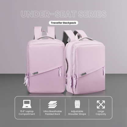 Volkano Under-Seat Traveller Backpack Pastel Pink | VK-9300-PP