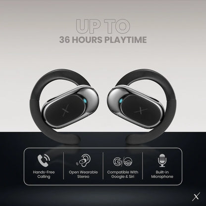 Volkano X VXO200 Open Wearable Stereo Earphones  - Black | VKX-1122-BK