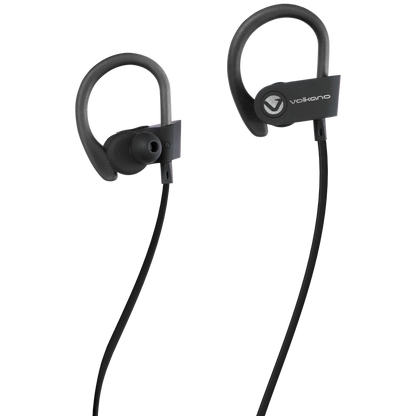 Volkano Race Series Bluetooth Sport Earhook Earphones - Black | VK-1008-BK
