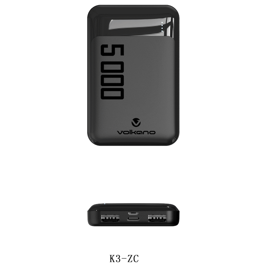 Volkano On the Go 5000mah Power Bank | VK-PDQ002-BK