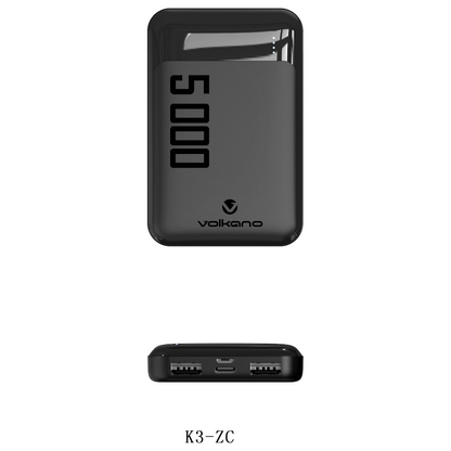 Volkano On the Go 5000mah Power Bank | VK-PDQ002-BK