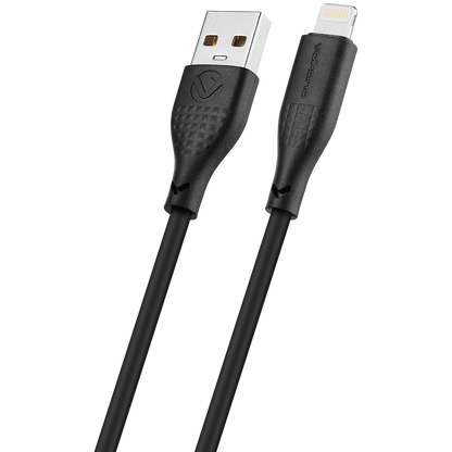 Volkano Nova Series USB A to Lightning charging cable 10W TPE-Black | VK-30090-BK