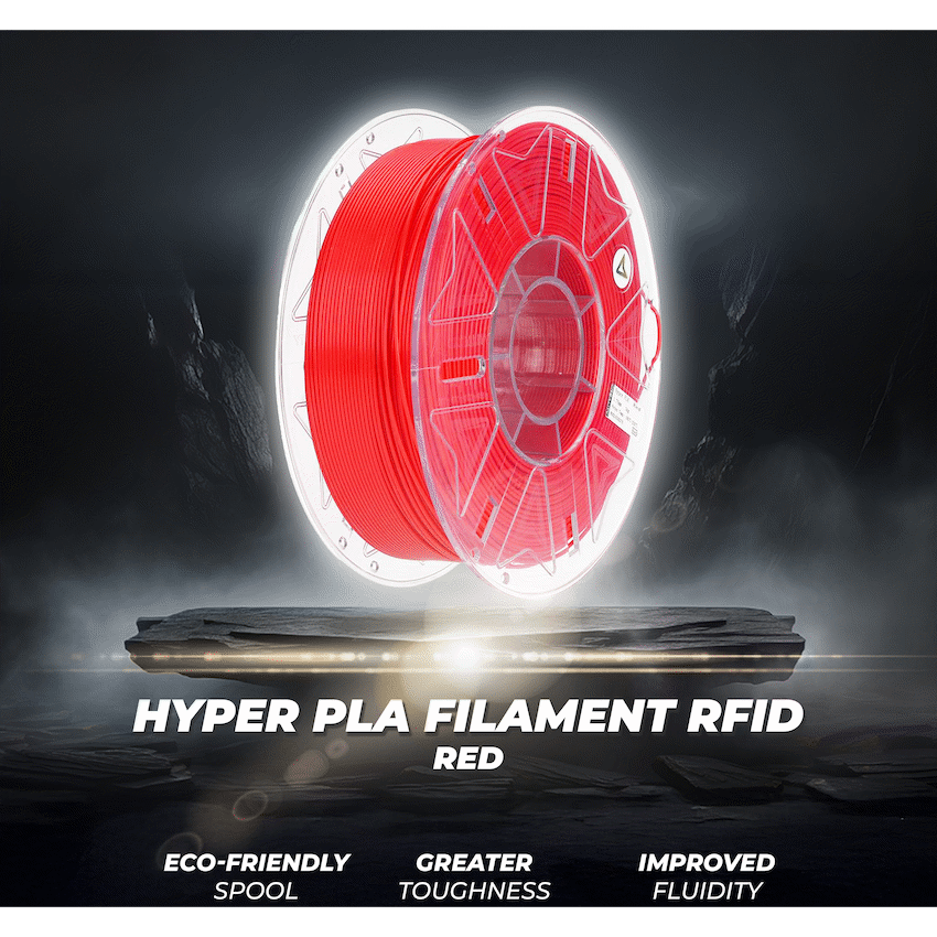 Creality 1.75mm Hyper Series PLA RFID Filament - Red 1Kg | 3301010402